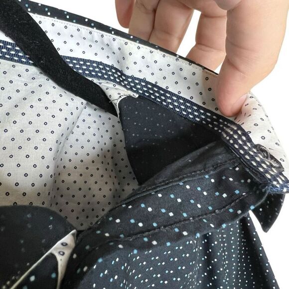 Level Ten Men’s Short Sleeve Button-Up Shirt Black with Dot Print Size XL - Picture 10 of 14